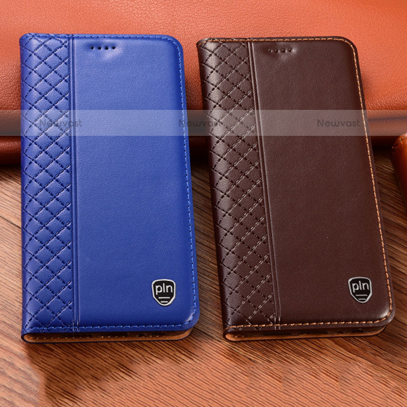 Leather Case Stands Flip Cover Holder H07P for Samsung Galaxy Note 10 Lite