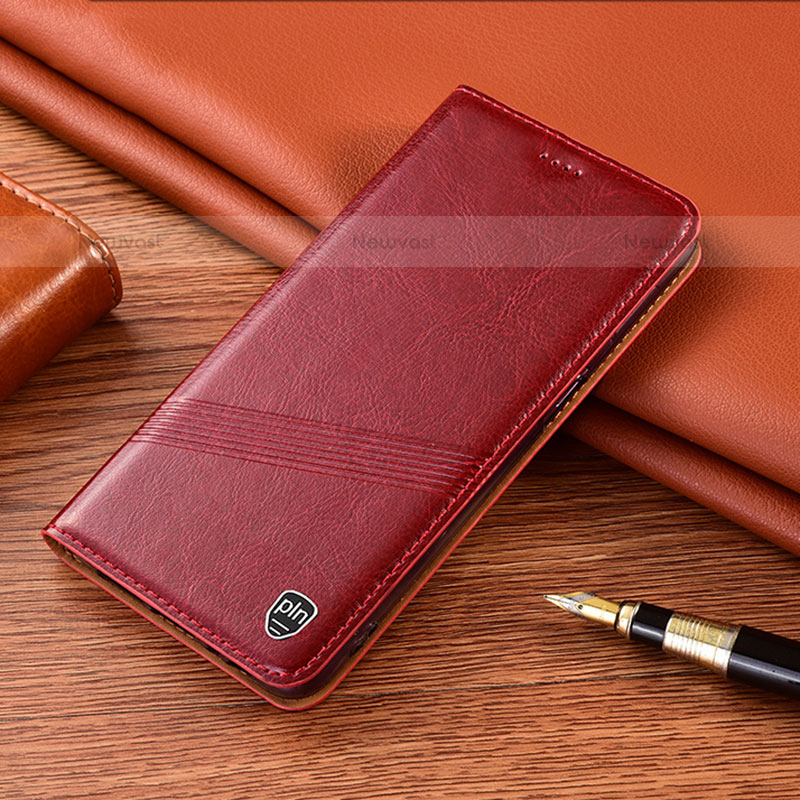 Leather Case Stands Flip Cover Holder H07P for Vivo iQOO 9 5G