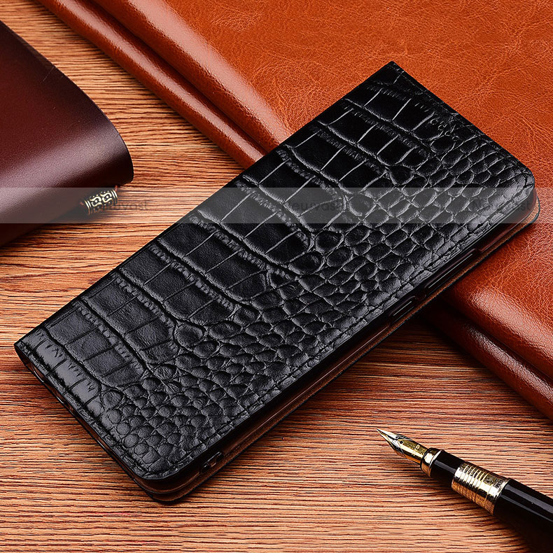 Leather Case Stands Flip Cover Holder H08P for Motorola Moto Edge S 5G