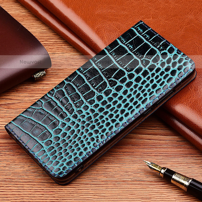 Leather Case Stands Flip Cover Holder H08P for Samsung Galaxy M40