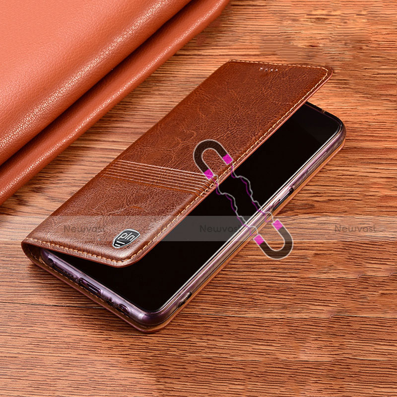 Leather Case Stands Flip Cover Holder H09P for Motorola Moto G60