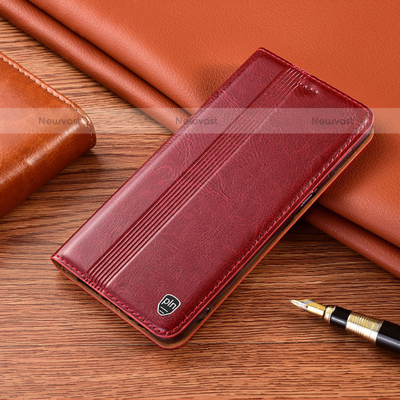 Leather Case Stands Flip Cover Holder H09P for Samsung Galaxy M40