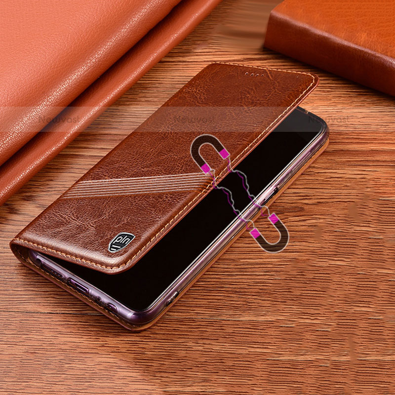 Leather Case Stands Flip Cover Holder H09P for Samsung Galaxy S22 Plus 5G