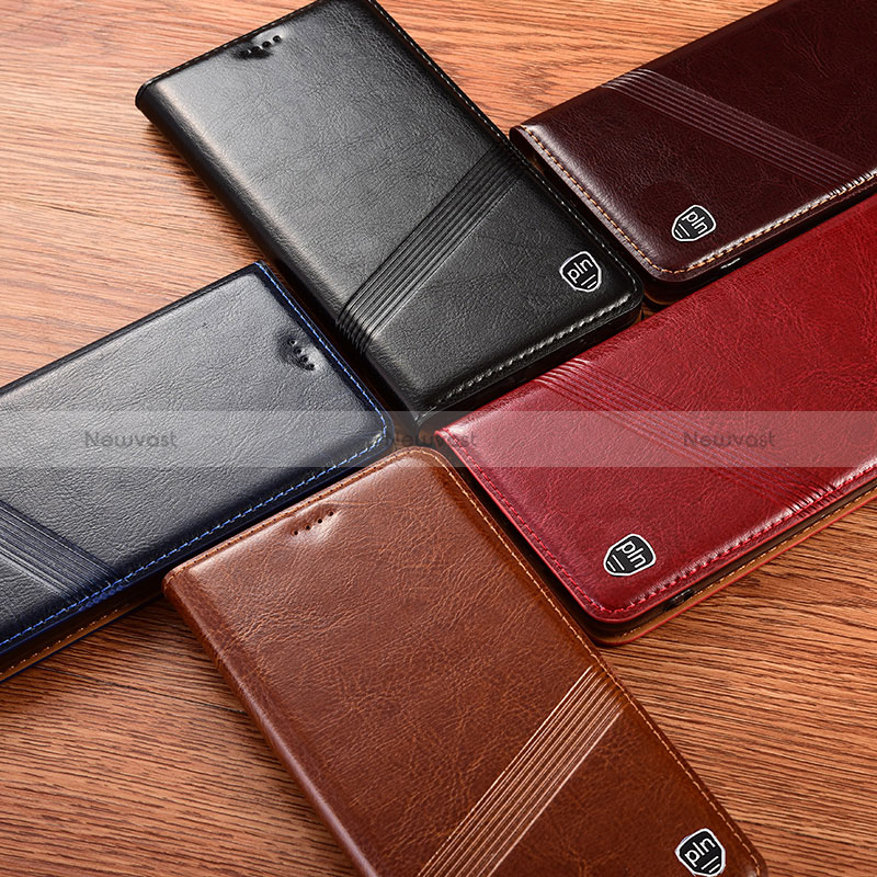 Leather Case Stands Flip Cover Holder H09P for Sony Xperia 10 V