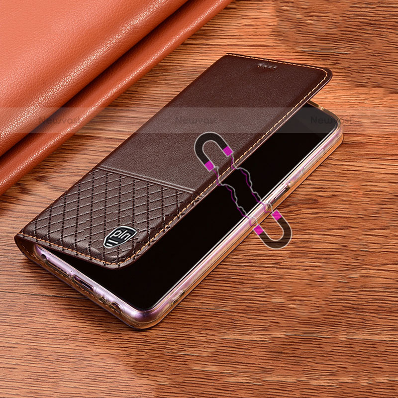 Leather Case Stands Flip Cover Holder H09P for Vivo iQOO 8 5G