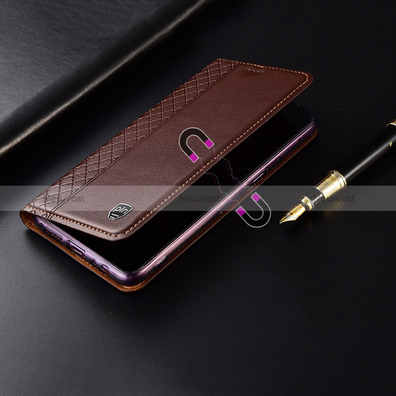 Leather Case Stands Flip Cover Holder H10P for Huawei Honor 90 Lite 5G