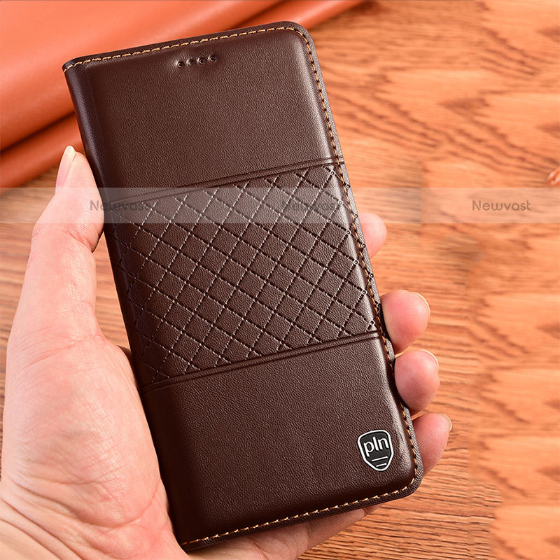 Leather Case Stands Flip Cover Holder H10P for Motorola Moto G Power (2022)