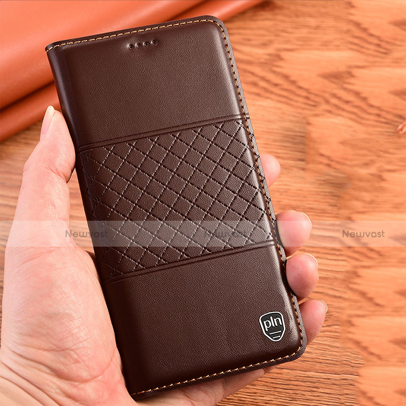 Leather Case Stands Flip Cover Holder H10P for Motorola Moto G50 5G