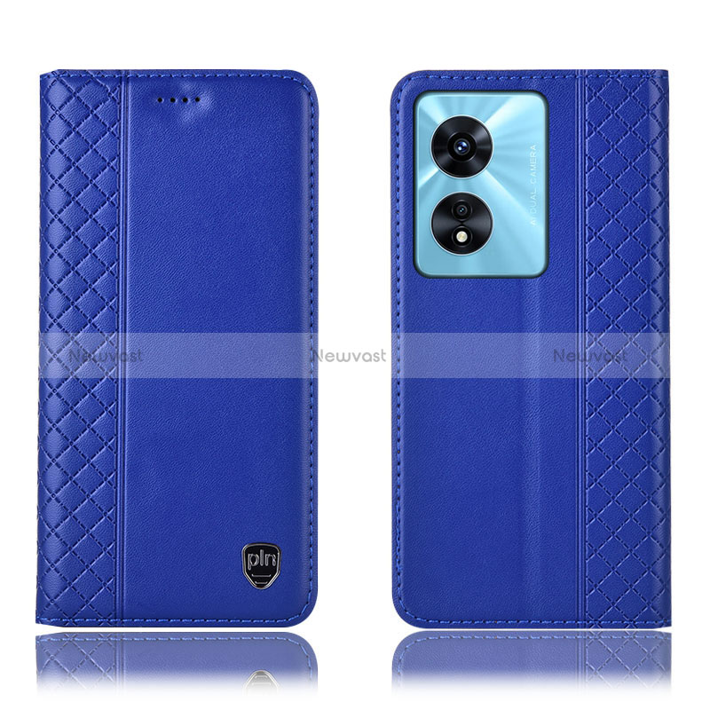 Leather Case Stands Flip Cover Holder H10P for Oppo A78 5G