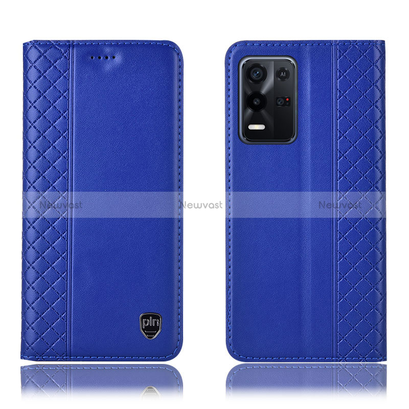 Leather Case Stands Flip Cover Holder H10P for Oppo K9X 5G