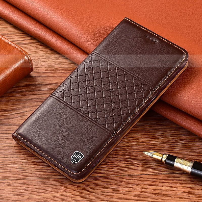 Leather Case Stands Flip Cover Holder H10P for Samsung Galaxy S21 5G