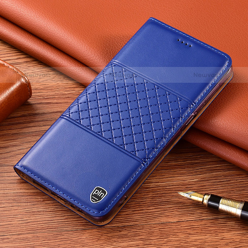 Leather Case Stands Flip Cover Holder H10P for Samsung Galaxy S21 Ultra 5G