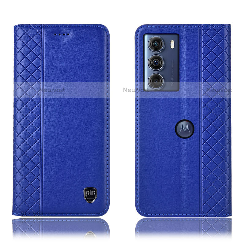 Leather Case Stands Flip Cover Holder H11P for Motorola Moto G200 5G