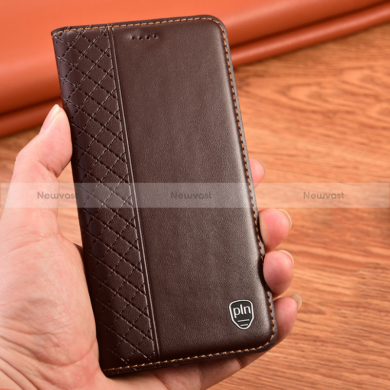 Leather Case Stands Flip Cover Holder H11P for Realme V23 5G