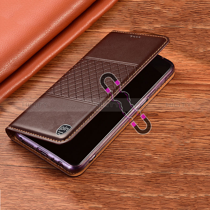 Leather Case Stands Flip Cover Holder H11P for Samsung Galaxy A03s