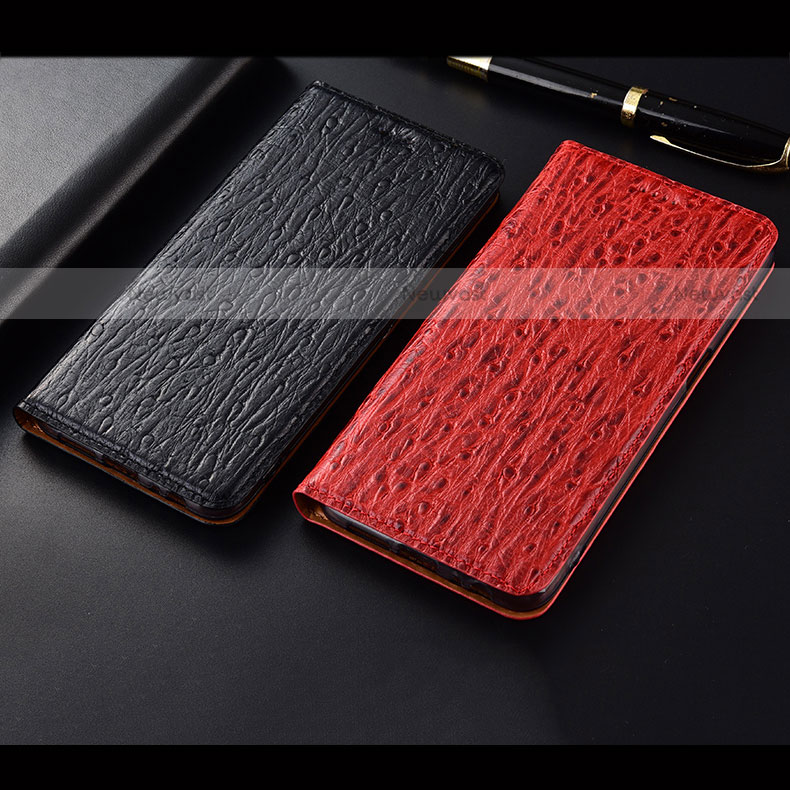 Leather Case Stands Flip Cover Holder H15P for Motorola Moto G Power (2022)