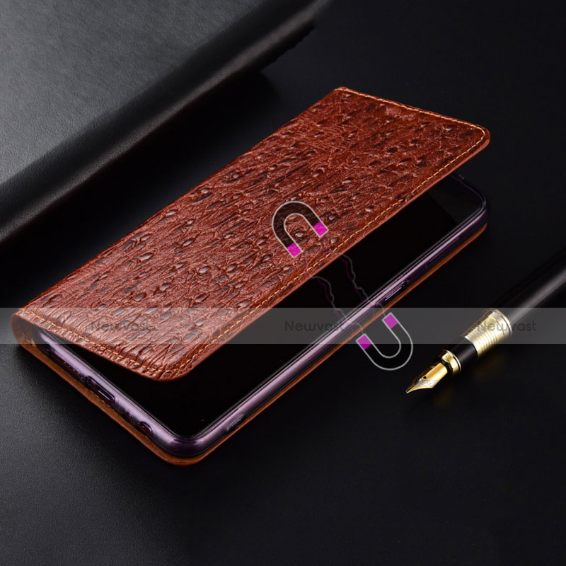 Leather Case Stands Flip Cover Holder H15P for Motorola Moto G20