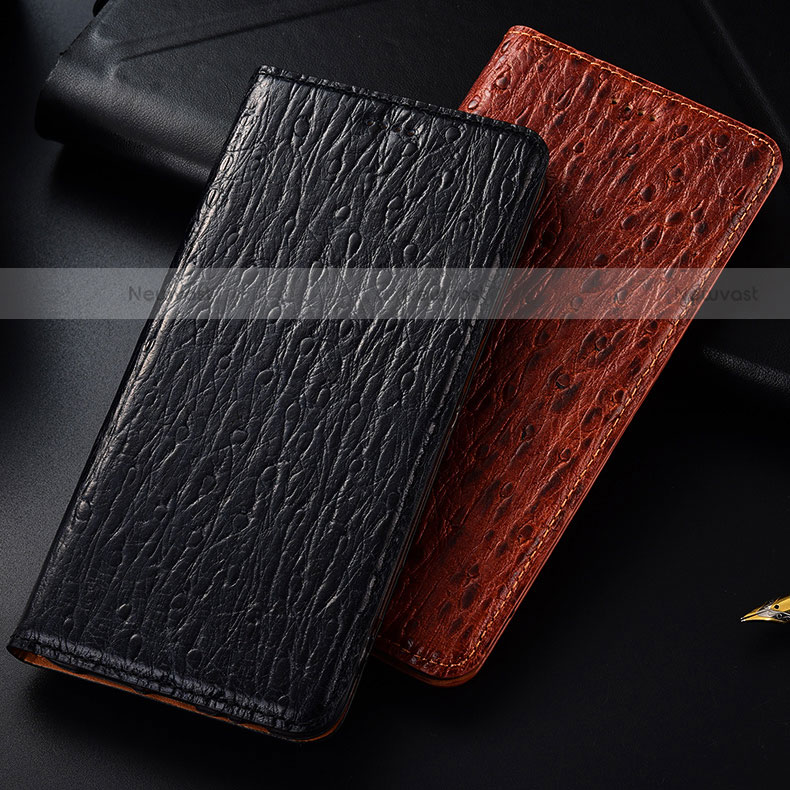 Leather Case Stands Flip Cover Holder H15P for Motorola Moto G31