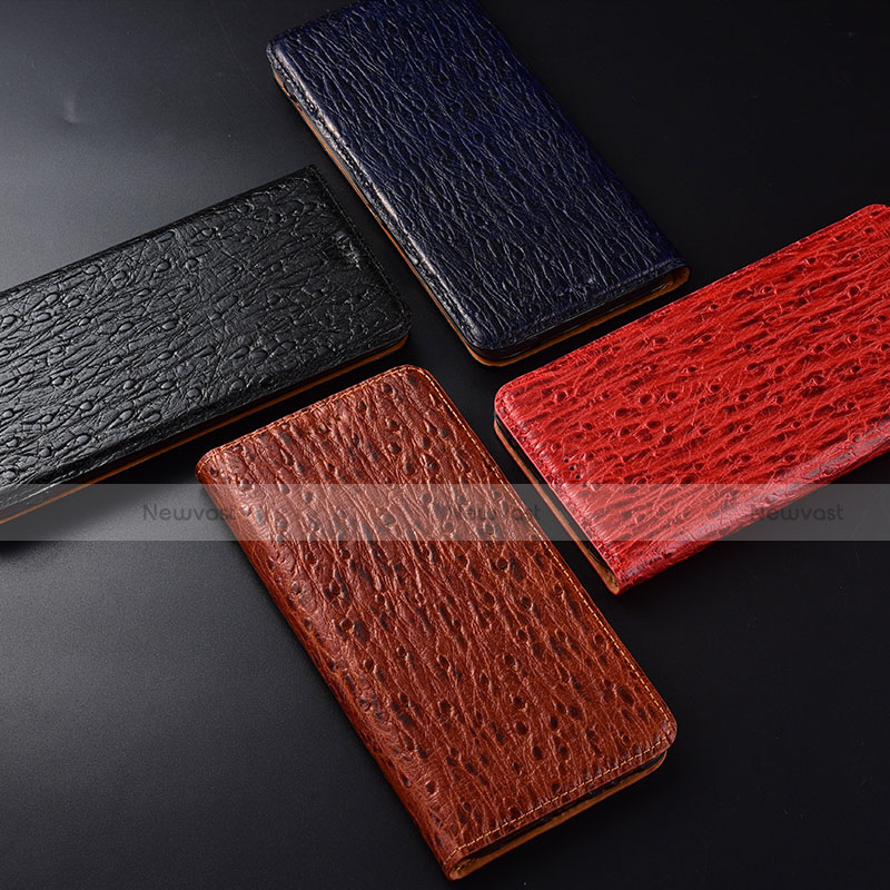 Leather Case Stands Flip Cover Holder H15P for Motorola Moto G41