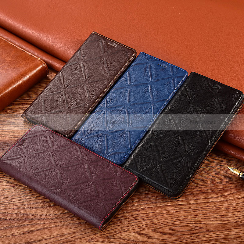 Leather Case Stands Flip Cover Holder H15P for Oppo Reno8 Pro 5G