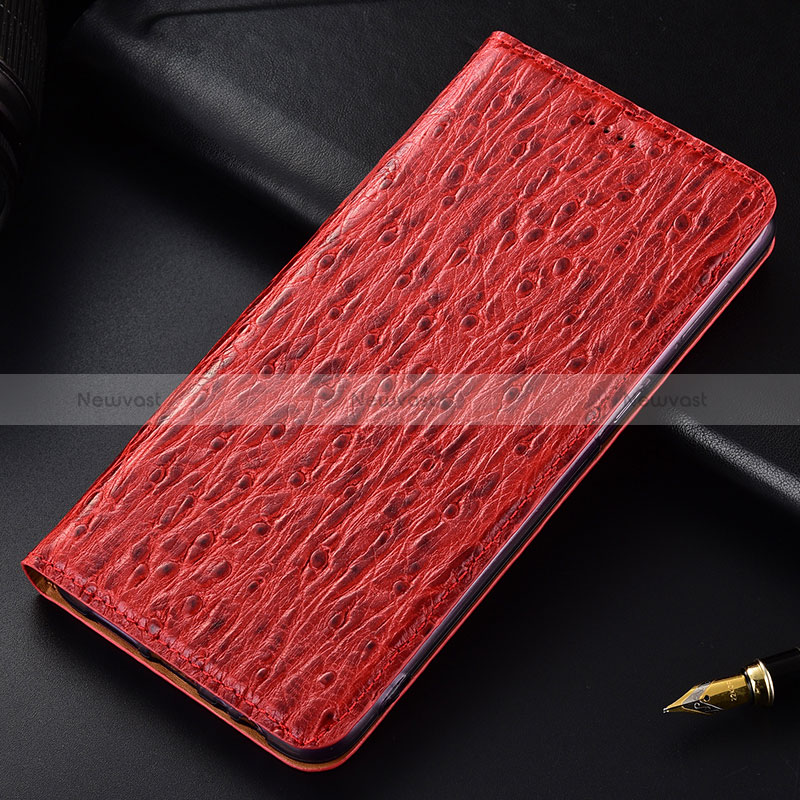 Leather Case Stands Flip Cover Holder H15P for Samsung Galaxy A01 Core