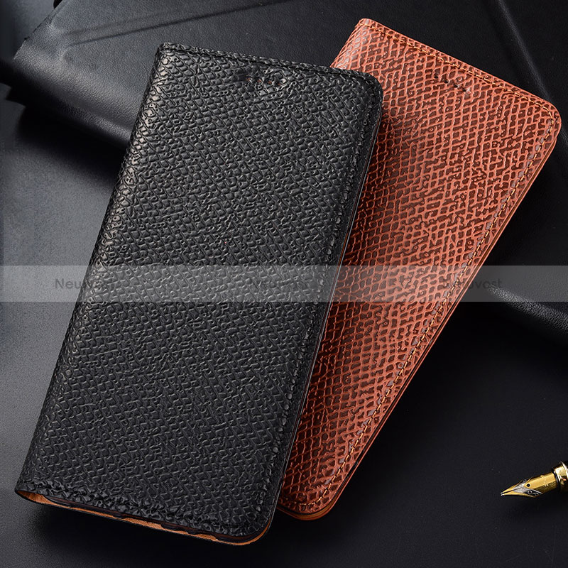 Leather Case Stands Flip Cover Holder H15P for Samsung Galaxy A10