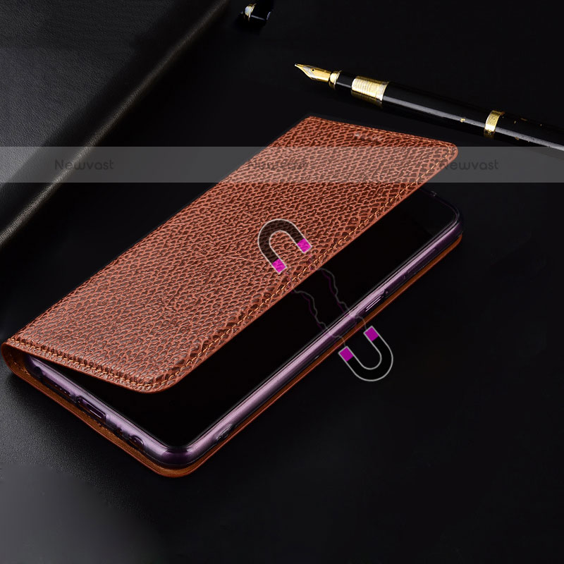 Leather Case Stands Flip Cover Holder H15P for Samsung Galaxy A23 5G