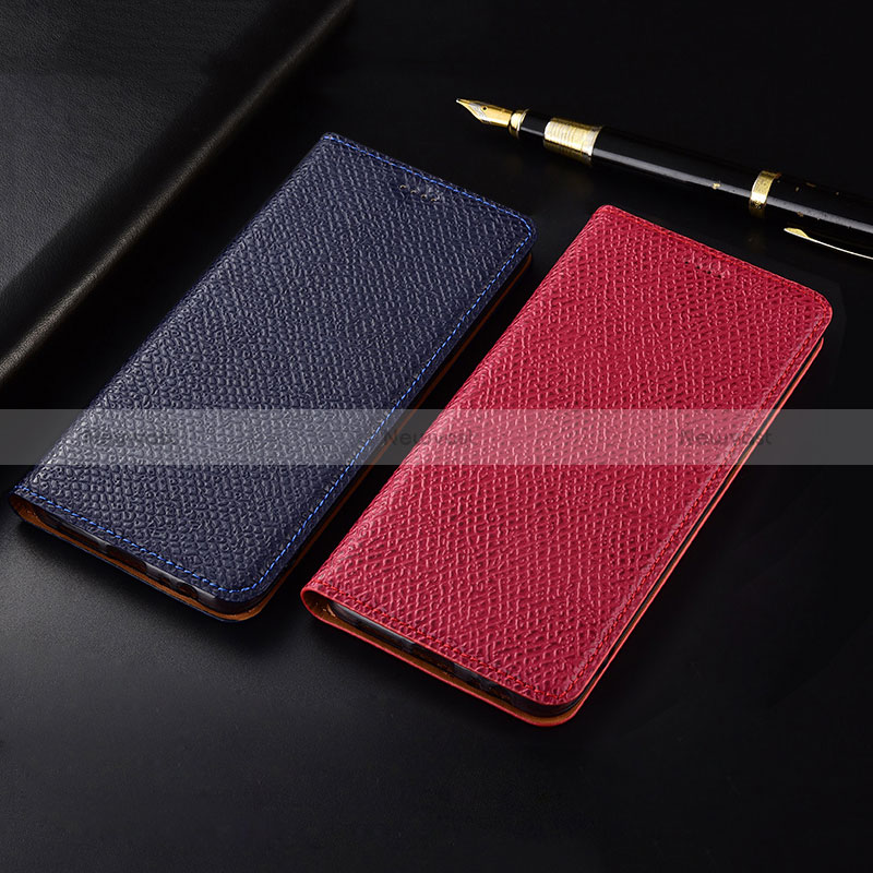 Leather Case Stands Flip Cover Holder H15P for Samsung Galaxy A41