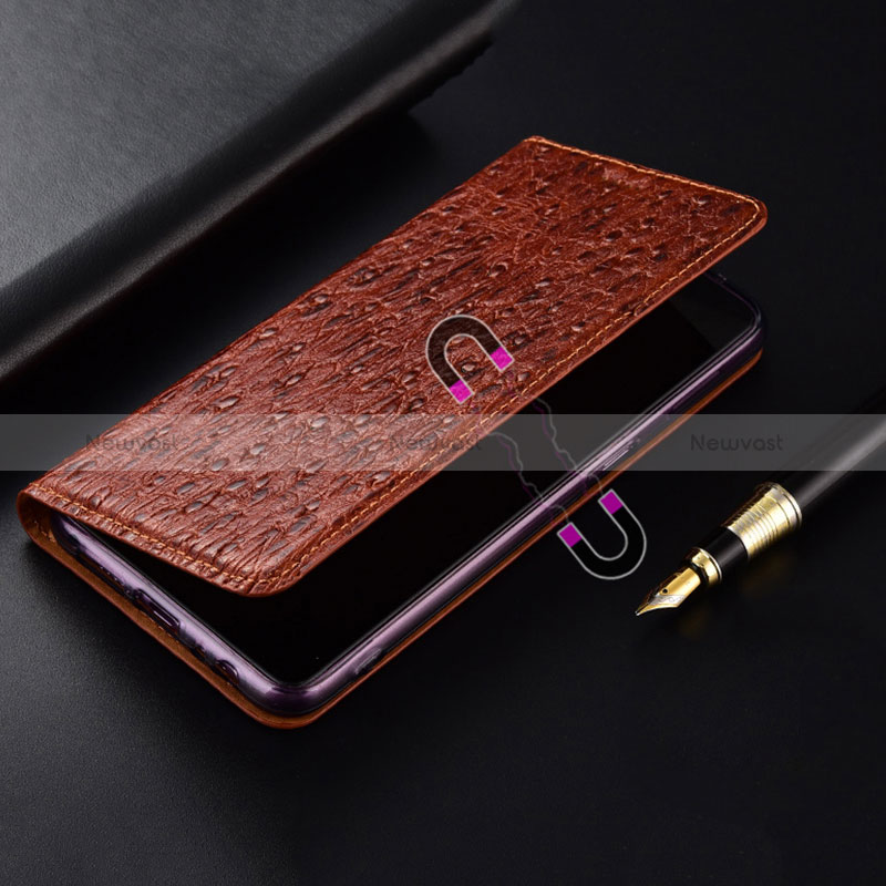 Leather Case Stands Flip Cover Holder H15P for Samsung Galaxy A50S