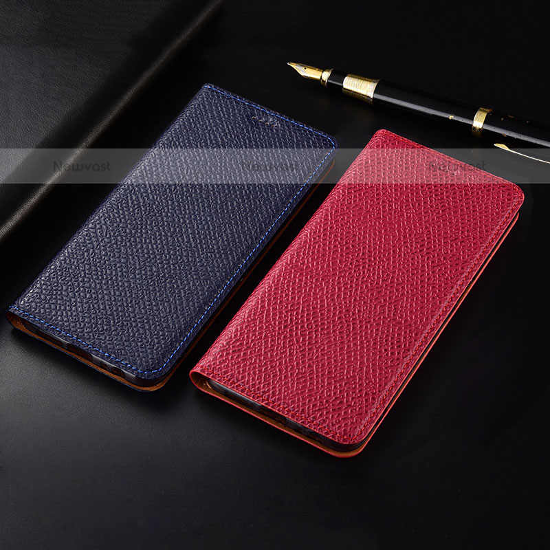 Leather Case Stands Flip Cover Holder H15P for Samsung Galaxy M21