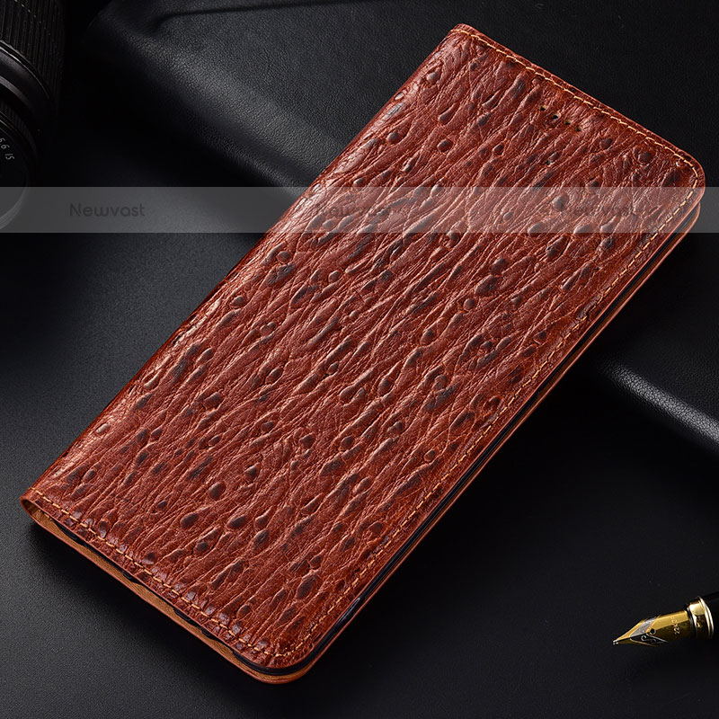 Leather Case Stands Flip Cover Holder H15P for Samsung Galaxy M52 5G