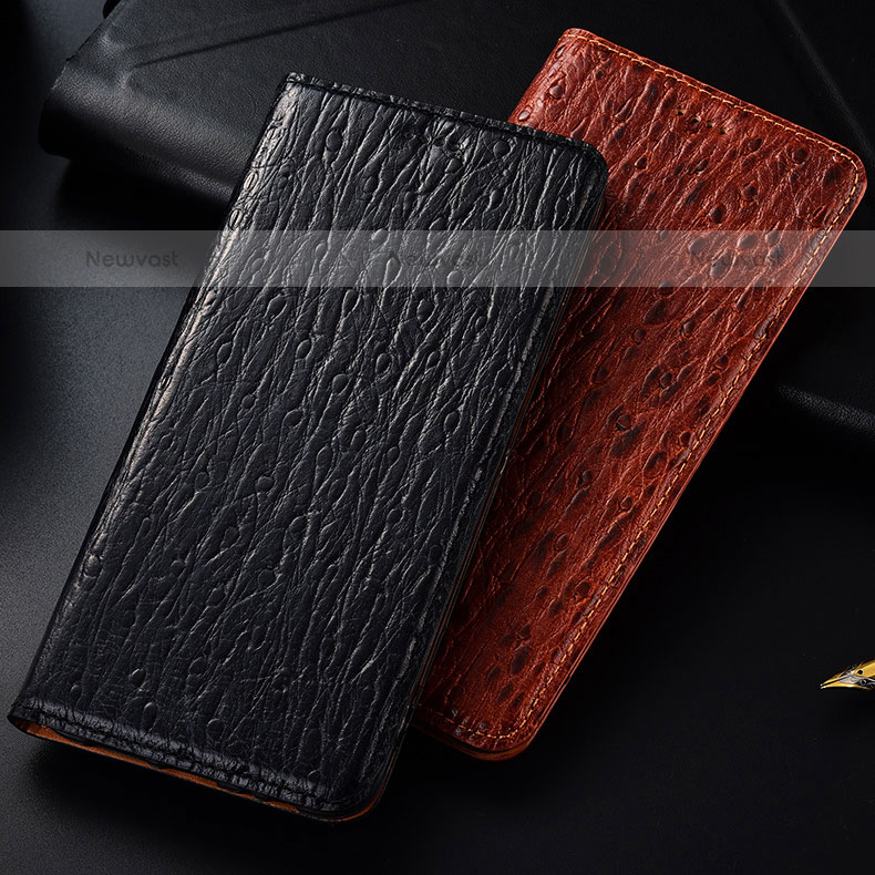 Leather Case Stands Flip Cover Holder H15P for Samsung Galaxy M52 5G