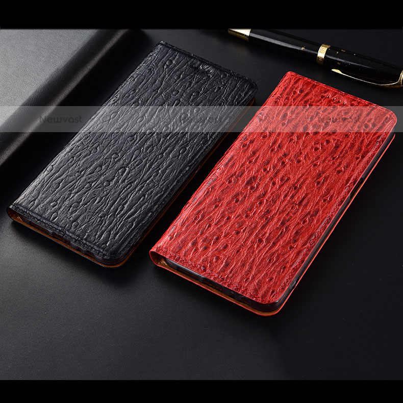 Leather Case Stands Flip Cover Holder H15P for Samsung Galaxy M53 5G