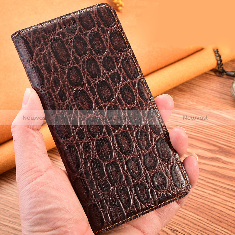 Leather Case Stands Flip Cover Holder H16P for Apple iPhone 12 Mini