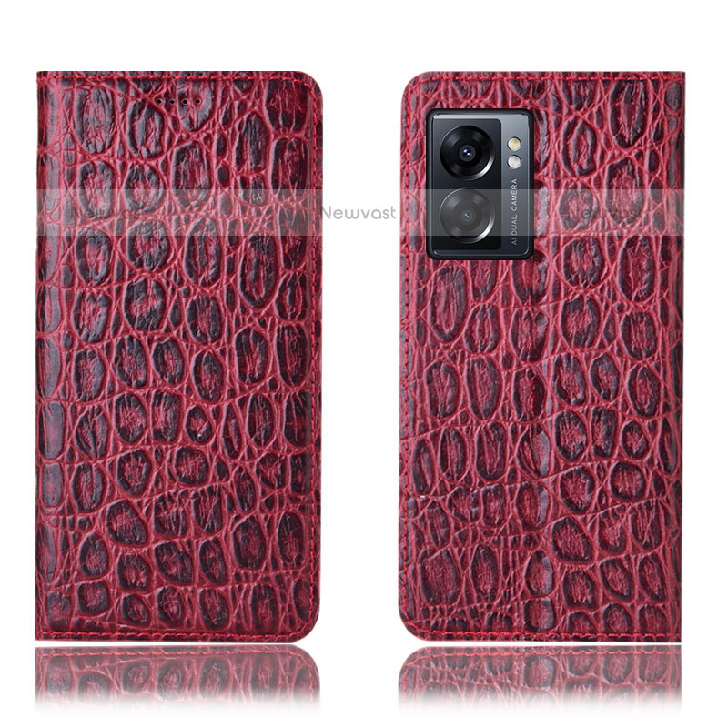 Leather Case Stands Flip Cover Holder H16P for OnePlus Nord N300 5G
