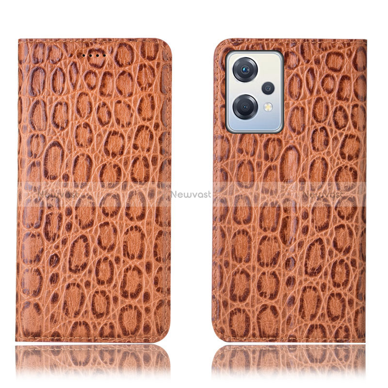 Leather Case Stands Flip Cover Holder H16P for Oppo K10X 5G