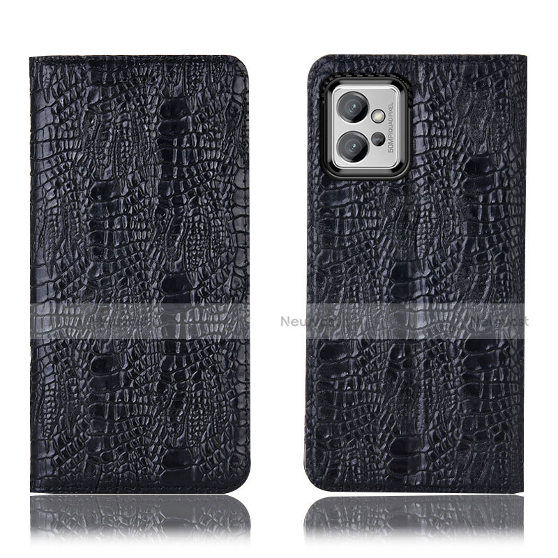 Leather Case Stands Flip Cover Holder H17P for Motorola Moto G32