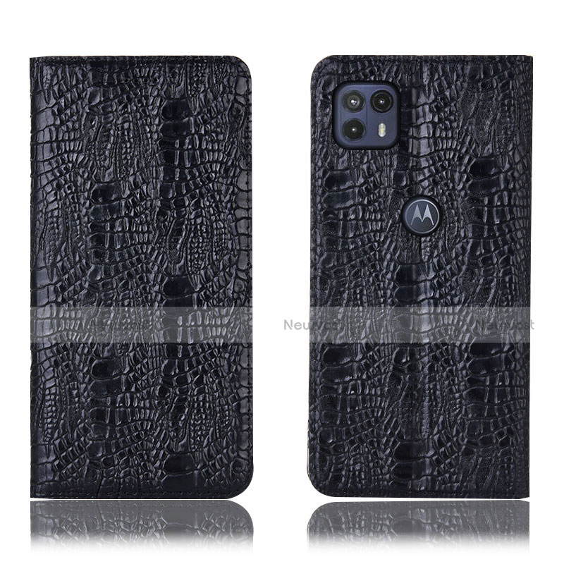 Leather Case Stands Flip Cover Holder H17P for Motorola Moto G50 5G