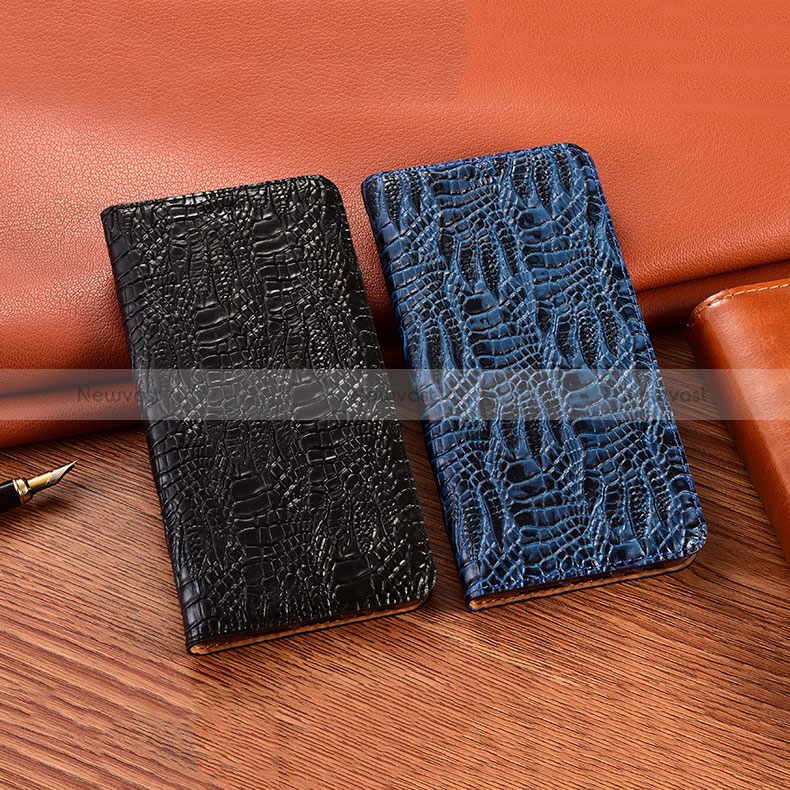 Leather Case Stands Flip Cover Holder H17P for Xiaomi Redmi Note 11S 5G