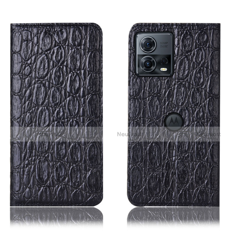 Leather Case Stands Flip Cover Holder H18P for Motorola Moto Edge S30 Pro 5G