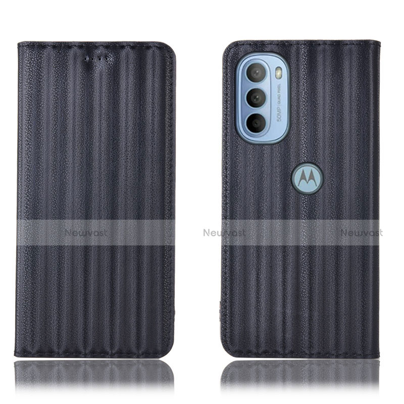 Leather Case Stands Flip Cover Holder H18P for Motorola Moto G41