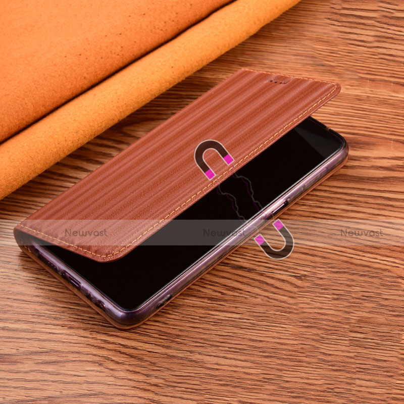 Leather Case Stands Flip Cover Holder H18P for Motorola Moto G50