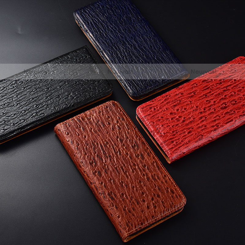 Leather Case Stands Flip Cover Holder H18P for OnePlus Nord N200 5G