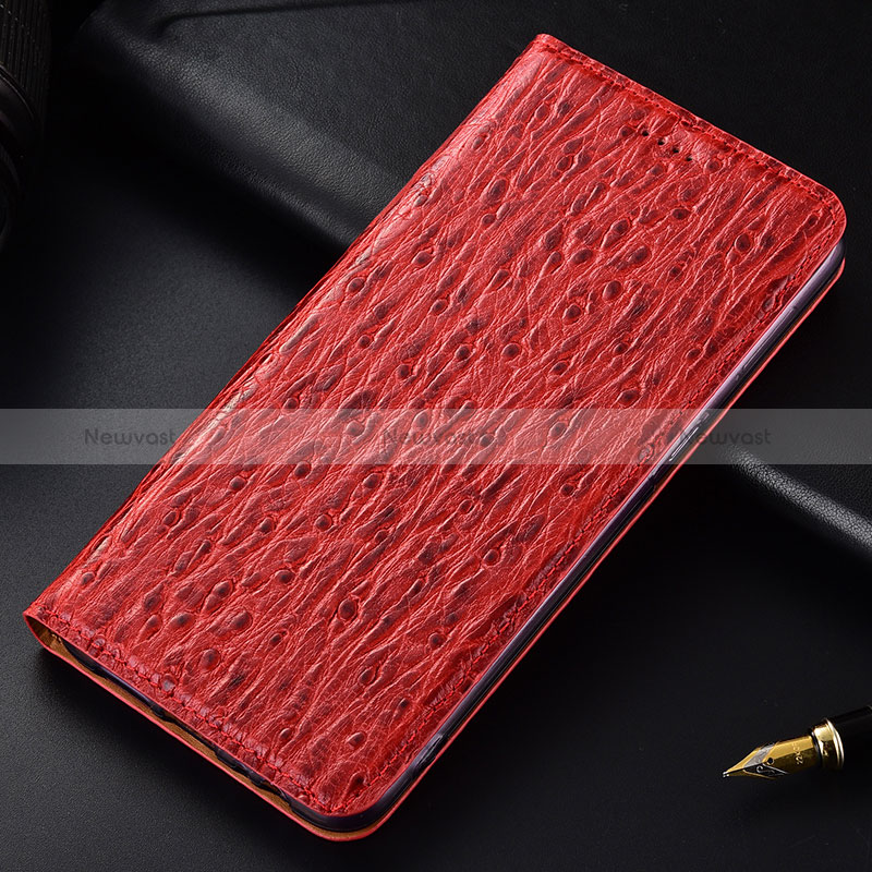 Leather Case Stands Flip Cover Holder H18P for Oppo Reno6 Z 5G