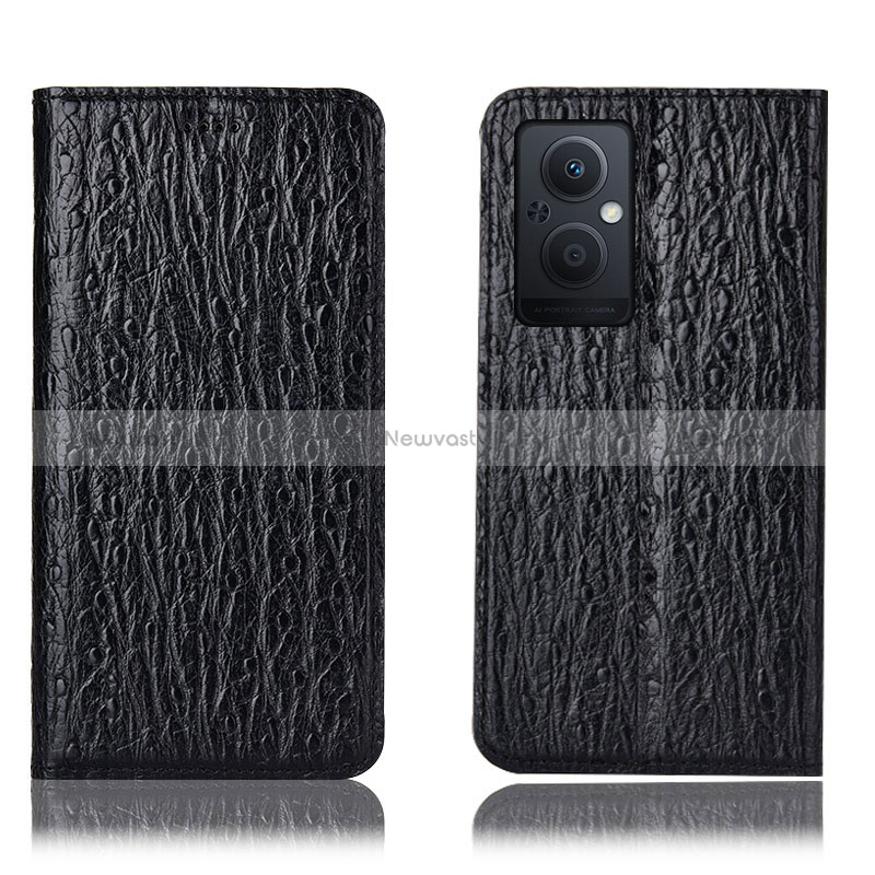 Leather Case Stands Flip Cover Holder H18P for Oppo Reno7 Z 5G