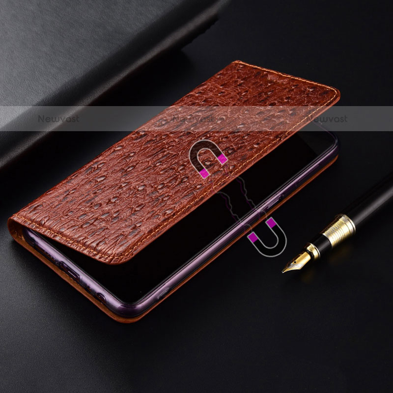 Leather Case Stands Flip Cover Holder H18P for Samsung Galaxy A11