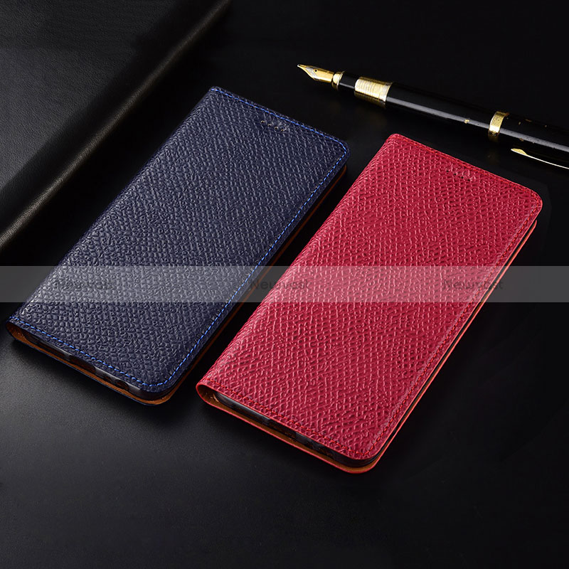 Leather Case Stands Flip Cover Holder H18P for Samsung Galaxy A30