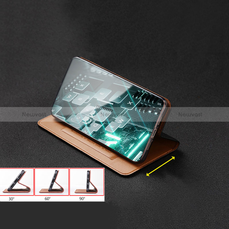 Leather Case Stands Flip Cover Holder H18P for Samsung Galaxy A60