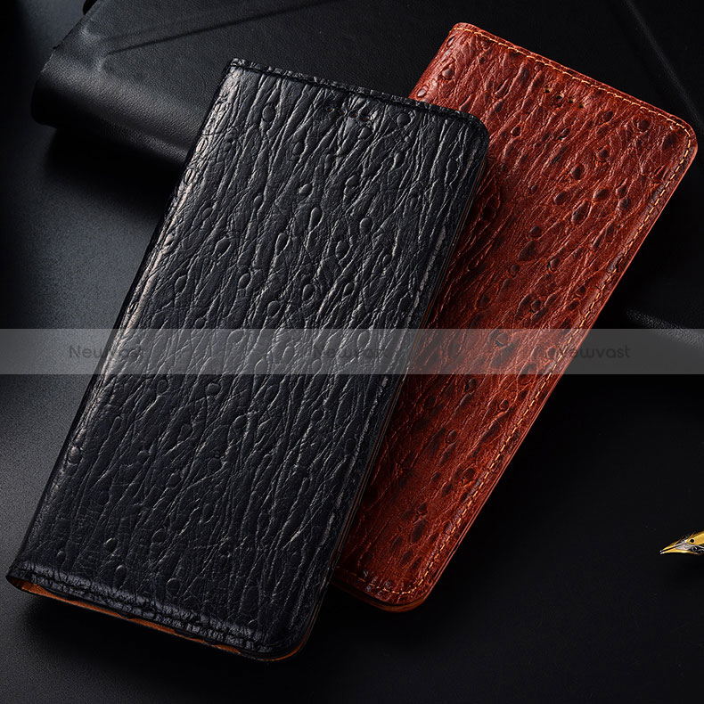 Leather Case Stands Flip Cover Holder H18P for Samsung Galaxy M23 5G