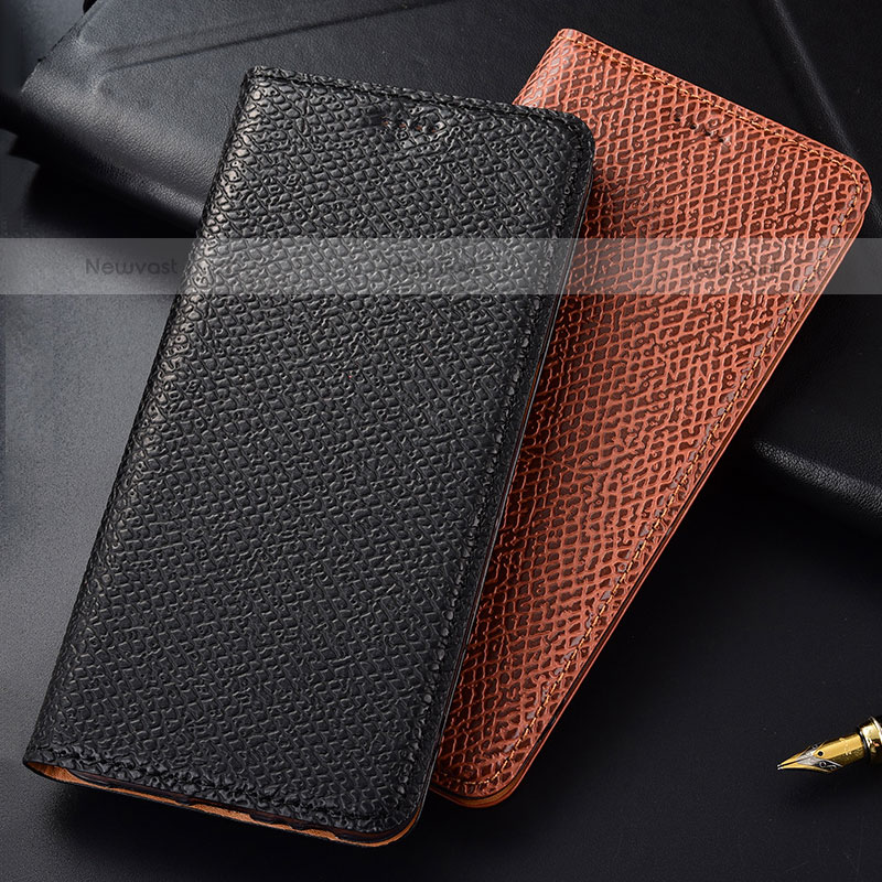 Leather Case Stands Flip Cover Holder H18P for Samsung Galaxy M40